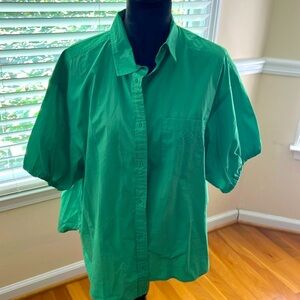 J Crew Kelly Green Blouse